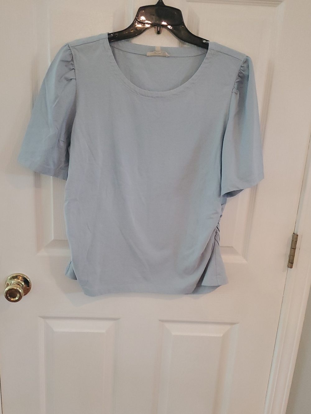 Madewell Light Blue Women’s Round-Neck Short Sleeve Top